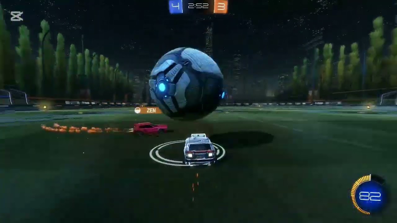 How I beat zen in a causal 1v1 | Rocket league 1v1