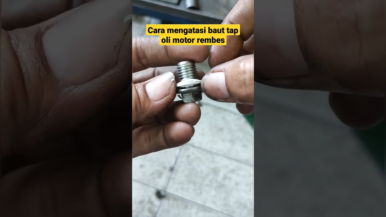 Salah Kasih Solatip, Jebol Buangan oli Motor Ente