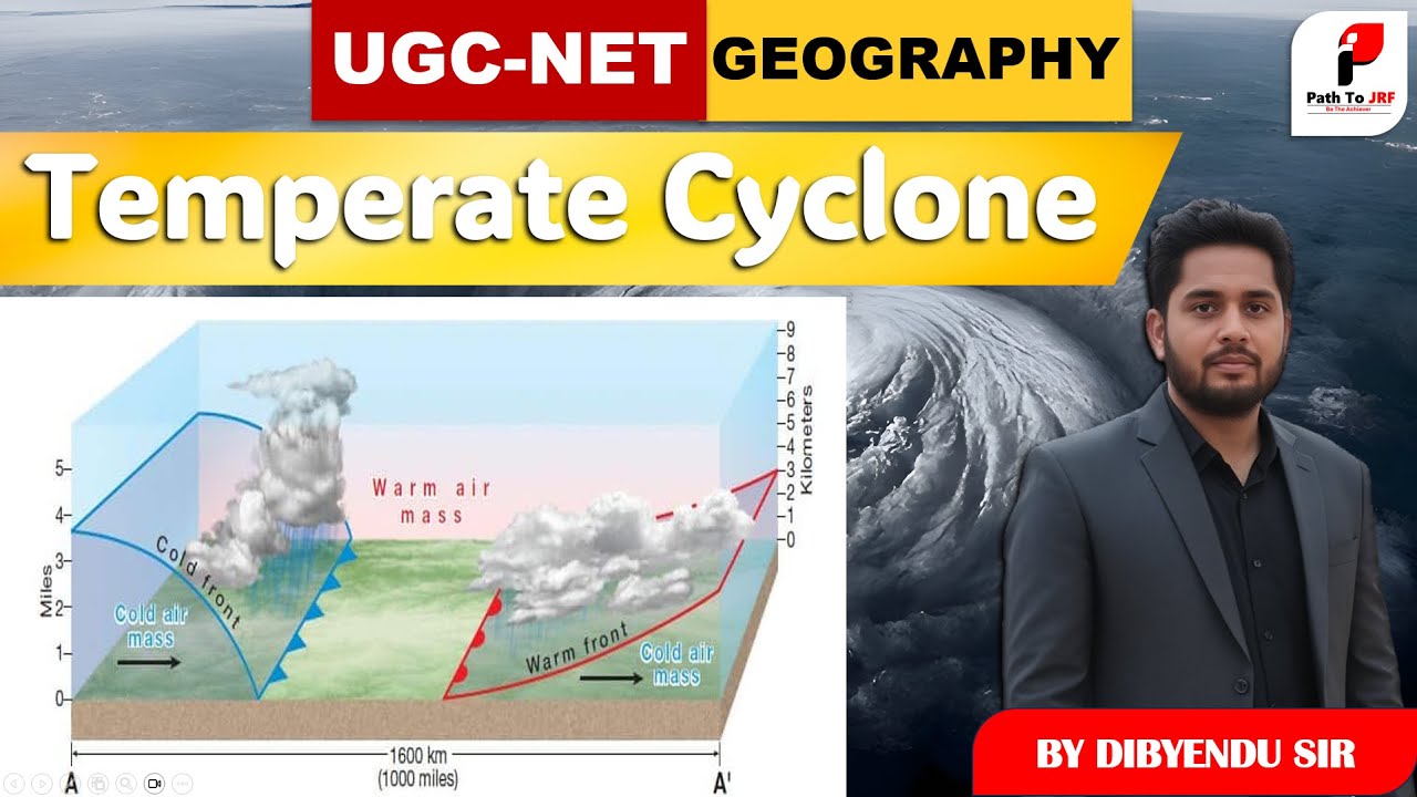 UGC NET UGC-NET Geography Live Class| Temperate Cyclone|Path To JRF| by Dibyendu Sir
