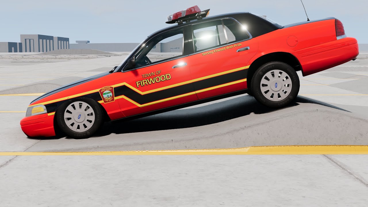 BeamNG Drive - Fire Version Ford Crown Victoria Suspension Testing