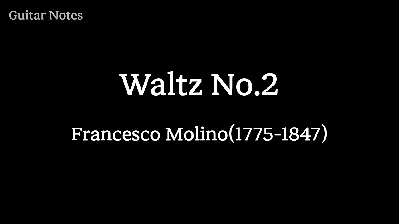 Waltz No.2 - Francesco Molino, Tab & Fingering