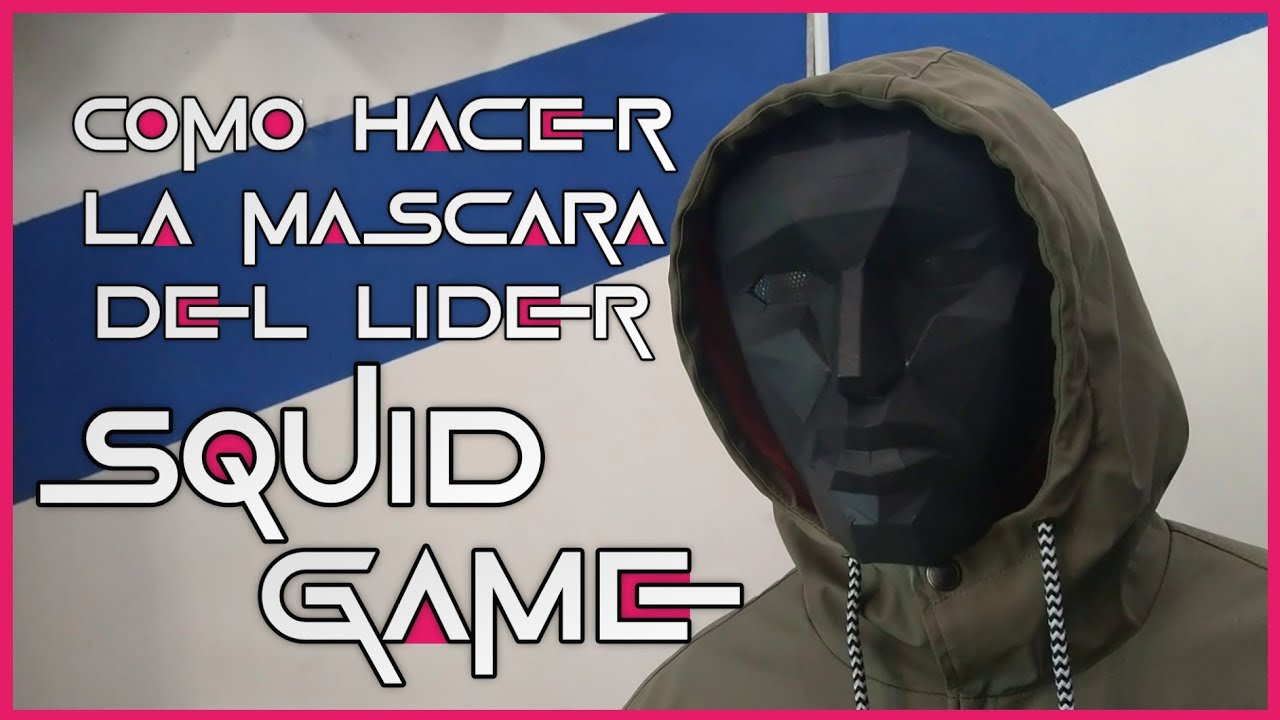 Cómo Hacer la MÁSCARA del LÍDER de el Juego del Calamar- DIY - Squid Game Mask