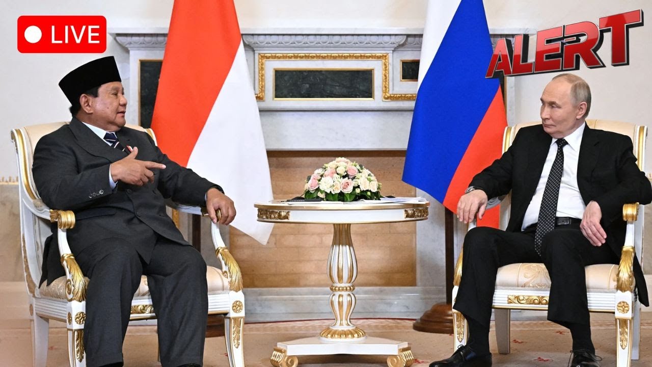 Wiadomości z Rosji na żywo | Prezydent Indonezji Prabowo Subianto spotyka się z prezydentem Rosji...