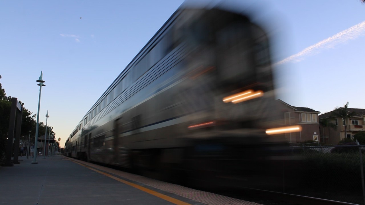 Fast BNSF and Amtrak Trains