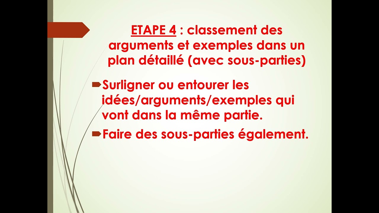METHODOLOGIE DE L'ESSAI #1 : Travail du brouillon