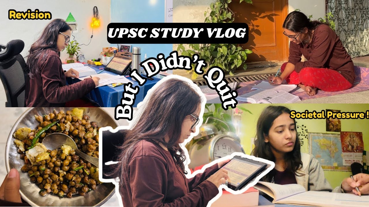 UPSC Study Vlog | Balancing College, Life & Preparation | A Day in My life as an Aspirant