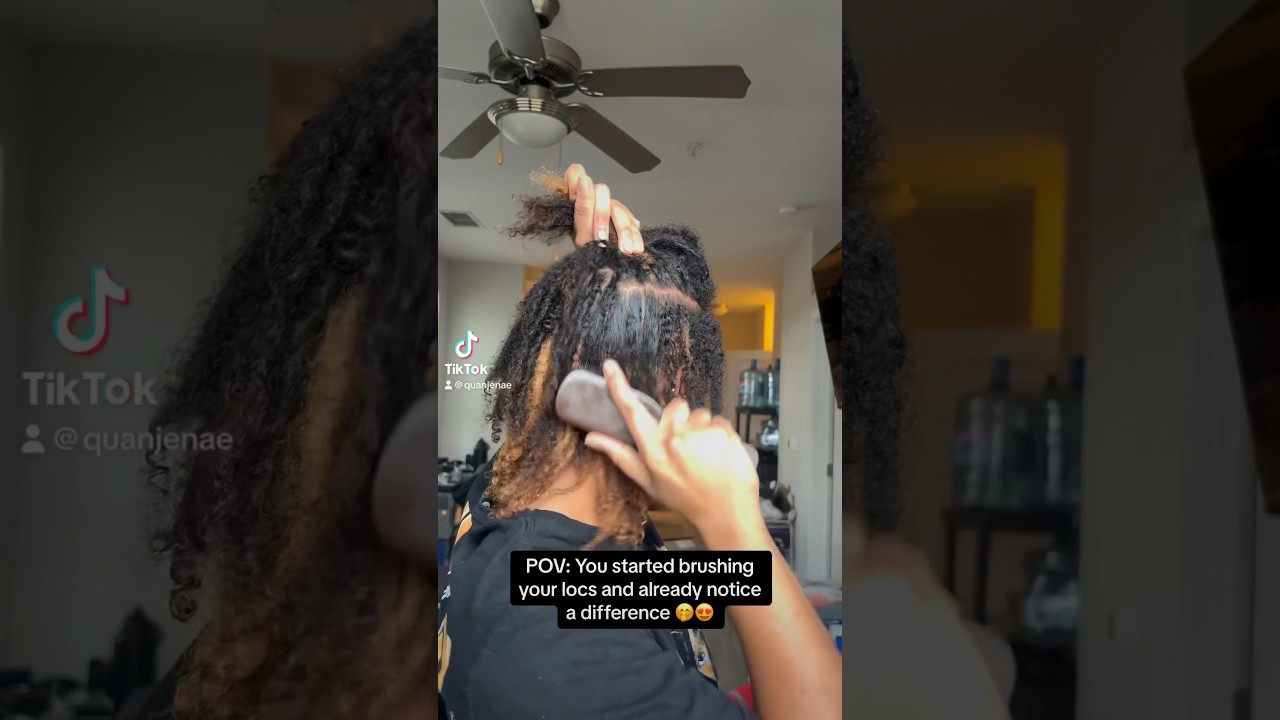 Brush your locs #locs #loctips #brush