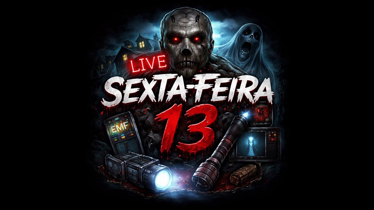 👻 LIVE SEXTA-FEIRA 13 | Terror no Phasmophobia AO VIVO (Portrait)