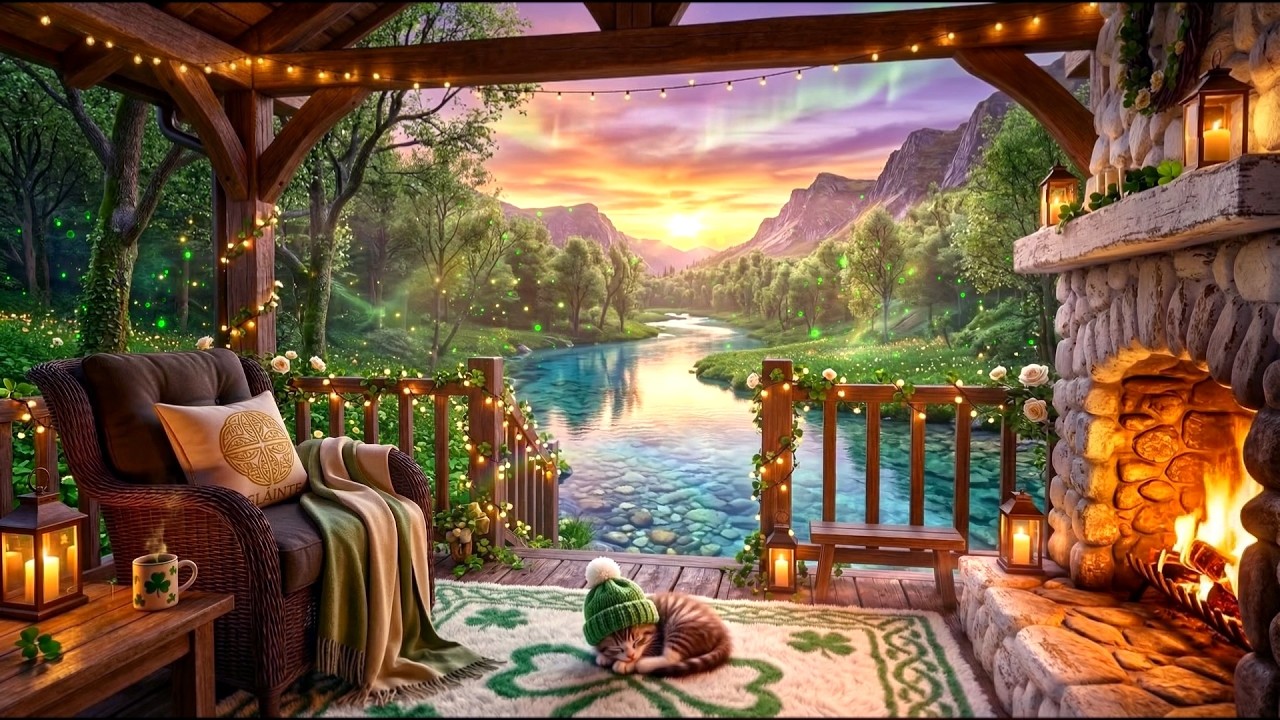 🍀 The Hidden Clover Cottage | Secret Irish Garden & Gentle Celtic Songs ✨