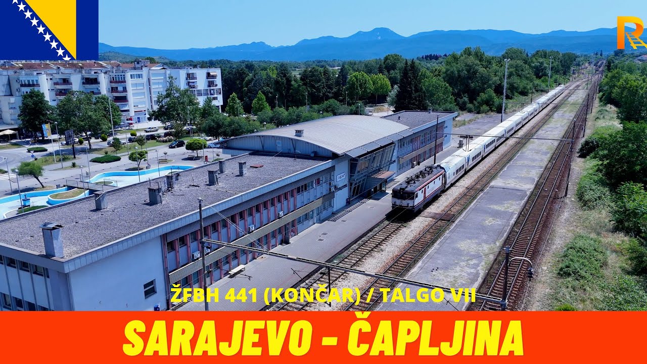 Cab Ride Sarajevo - Čapljina (Sarajevo – Ploče Railway, BIH, July 2025) train driver's view 4K