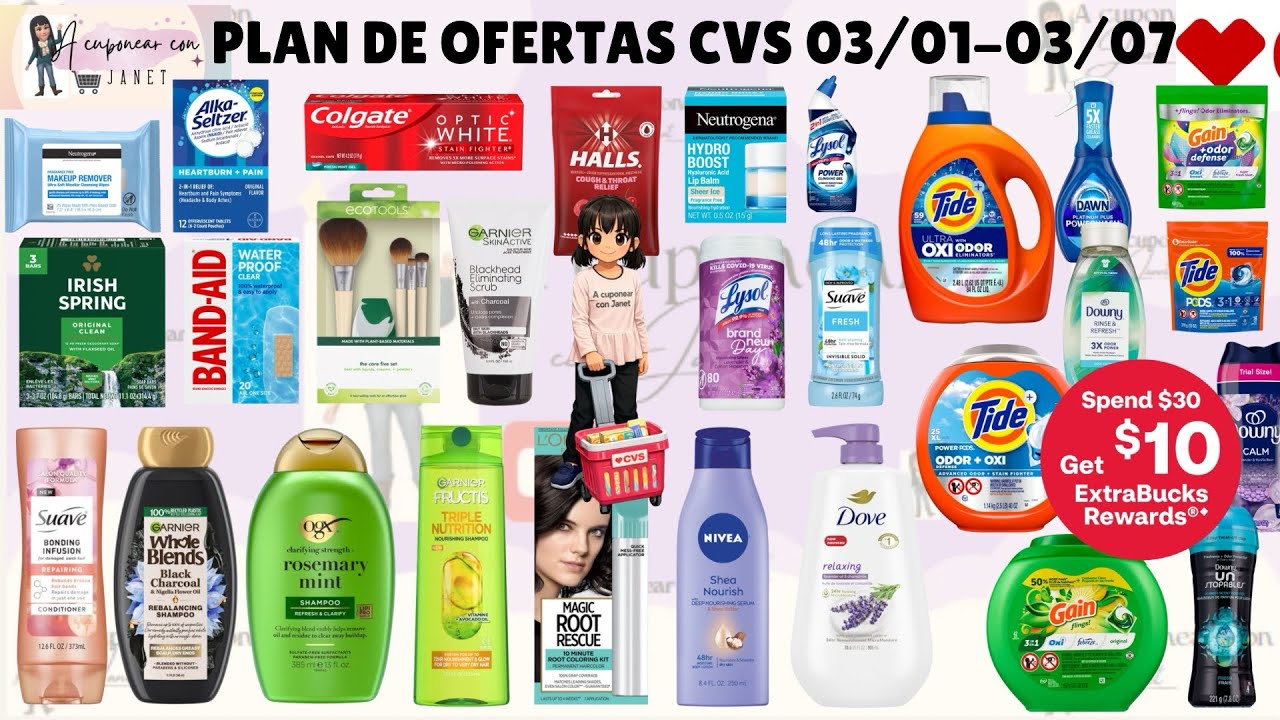 🔥📍Plan de ofertas CVS Mar 01-07 vamos por la mejores oferta usando cupones digitales 
