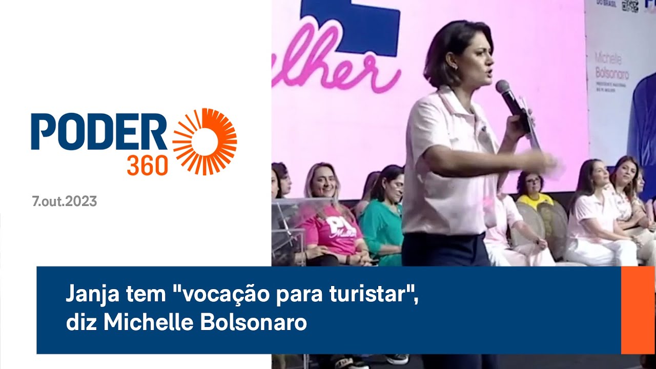 Janja tem vocação para turistar, diz Michelle Bolsonaro