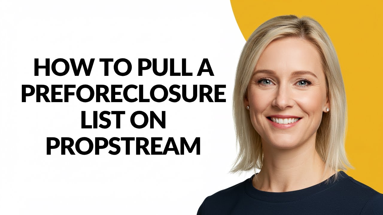How to Pull a Preforeclosure List on Propstream - Julia'sTutorials