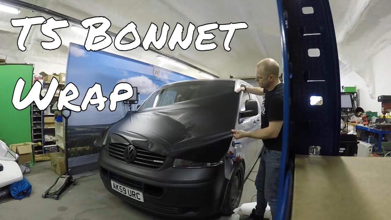 Preparing and fitting bonnet wrap to a VW T5 Transporter | Wrapped | DUBSTA