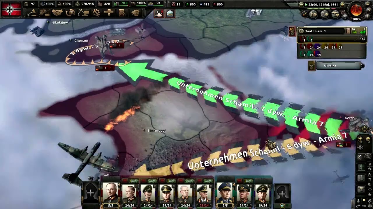 Rozszeżenie się wojny na cały glob i dalsze postępy - Hearts of iron 4 - Granie Niemcami(Drog hist.)
