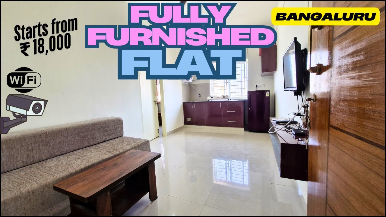 Fully Furnished 1BHK Flats for Rent in Electronic City Phase 1, Bangalore | Affordable Flats Tour