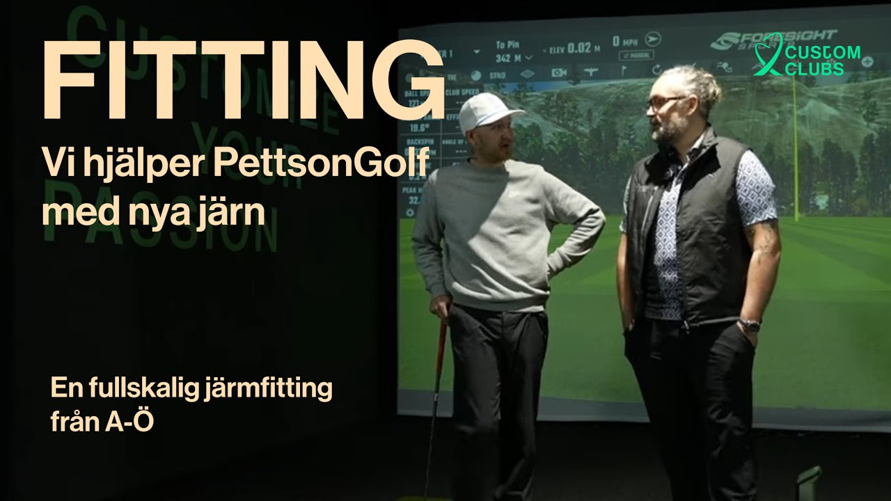 Fittingvideo, det är dags för PettsonGolf att uppgradera sina järnklubbor.