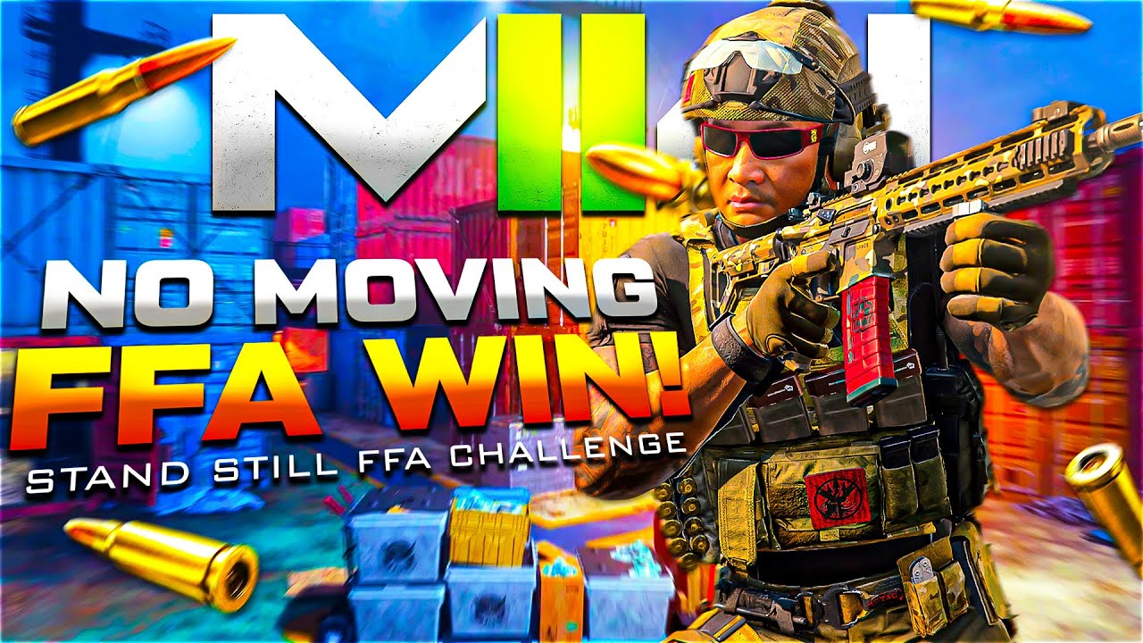 Modern Warfare 2: ''NO MOVING FFA WIN'' - Free For All Challenge #1 (MW2 Stationary FFA Win)