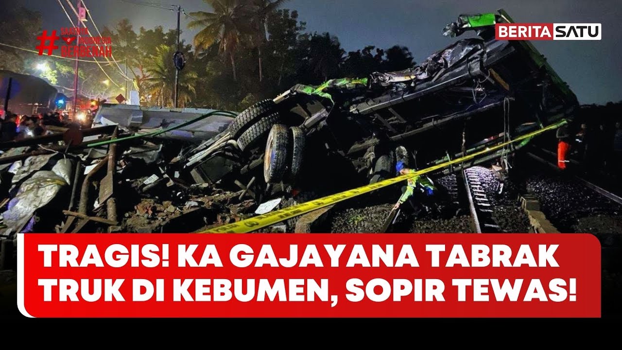 Tragis! KA Gajayana Tabrak Truk di Kebumen, Sopir Tewas #beritasatu