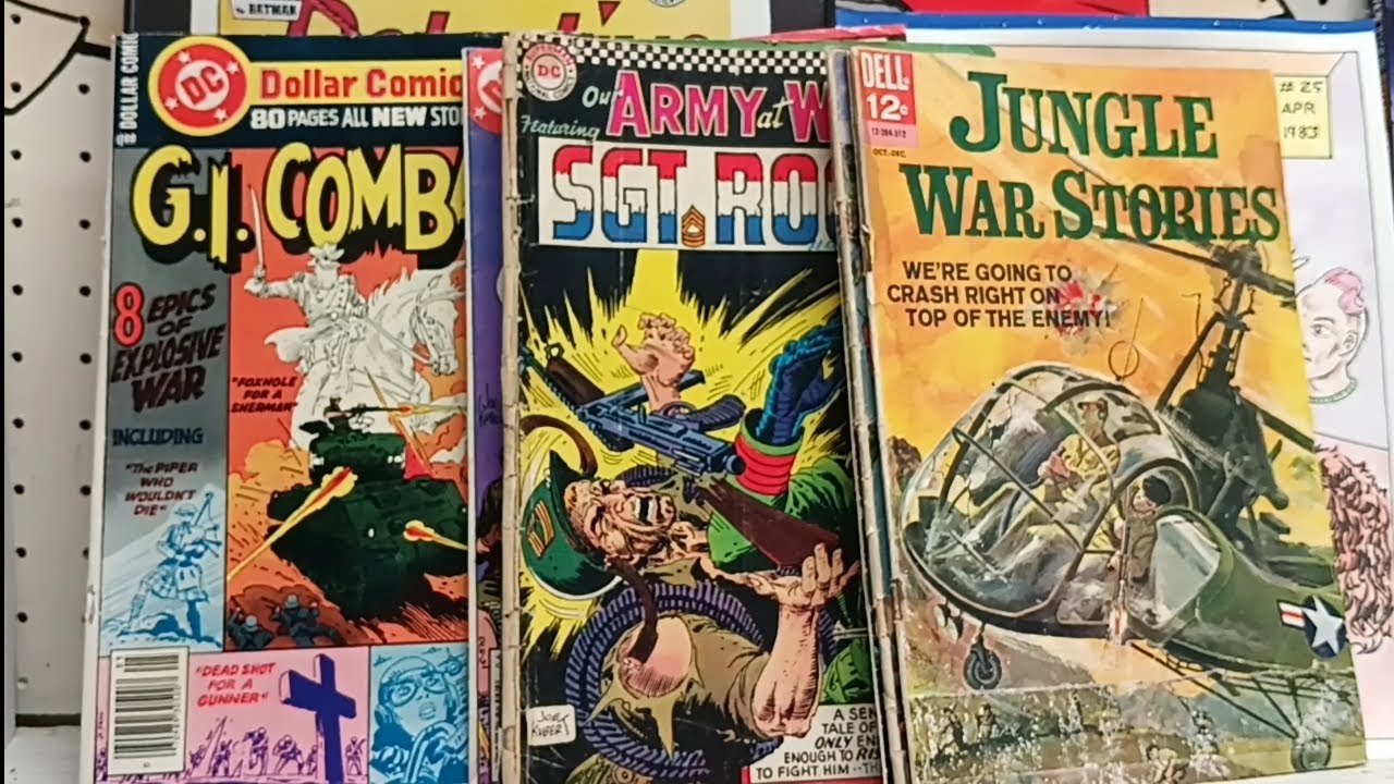 EP 1057 A Selection of War Comics from the Silver and Bronze Age. DC, Dell, etc.