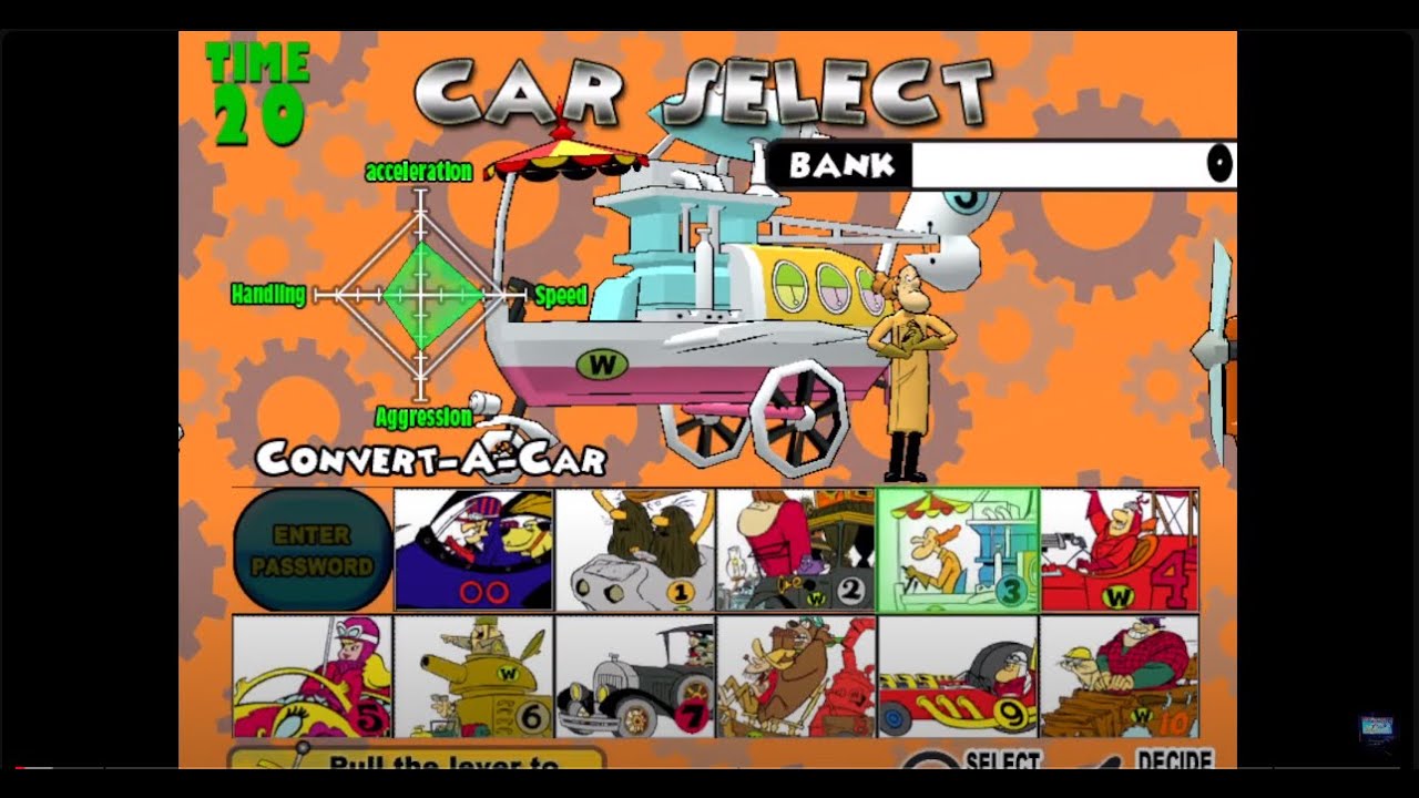 Wacky Races (2000) - (Covert-A-Car) - Gameplay (TeknoParrot)