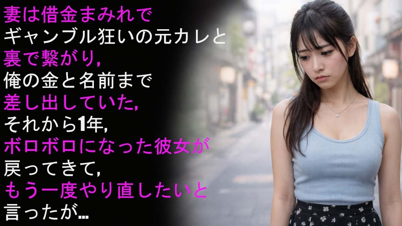妻が元カレと裏で繋がってた, 借金まみれの男に家計も名前も利用され, 1年後に彼女が来て…