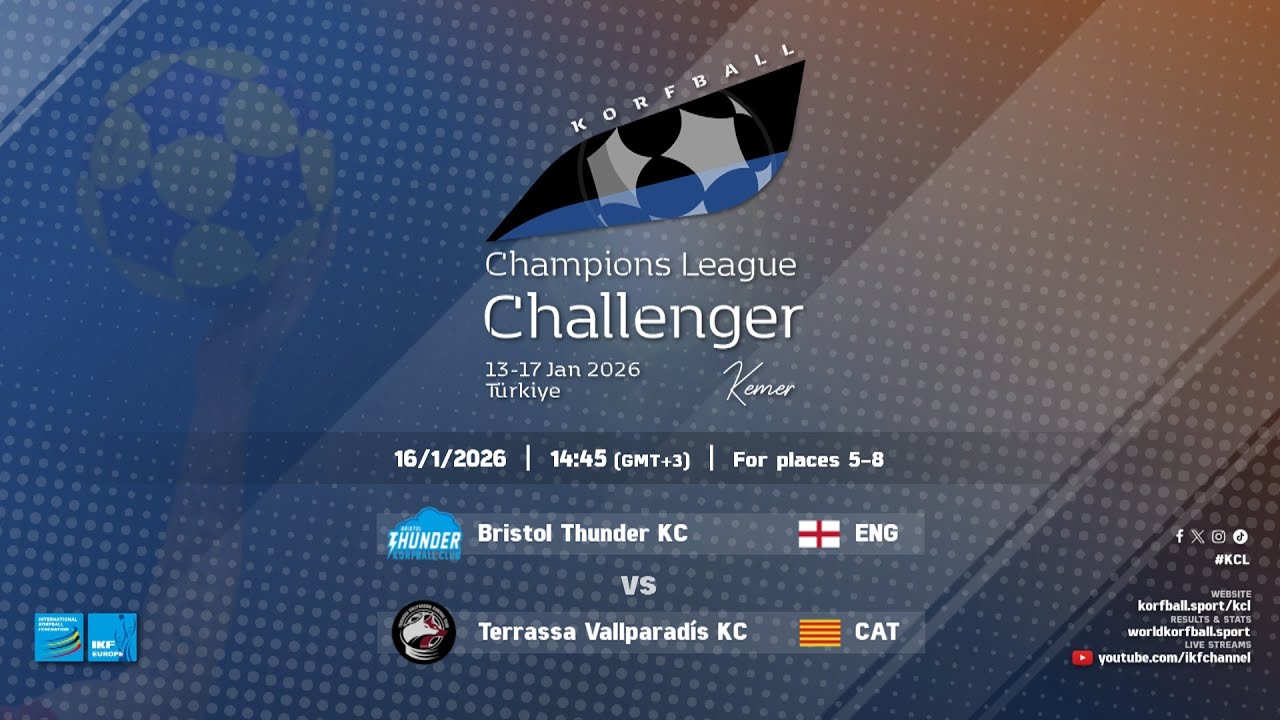 Bristol Thunder KC - Terrassa Vallparadís KC (For 5-8) | IKF KCL Challenger (2025-26)