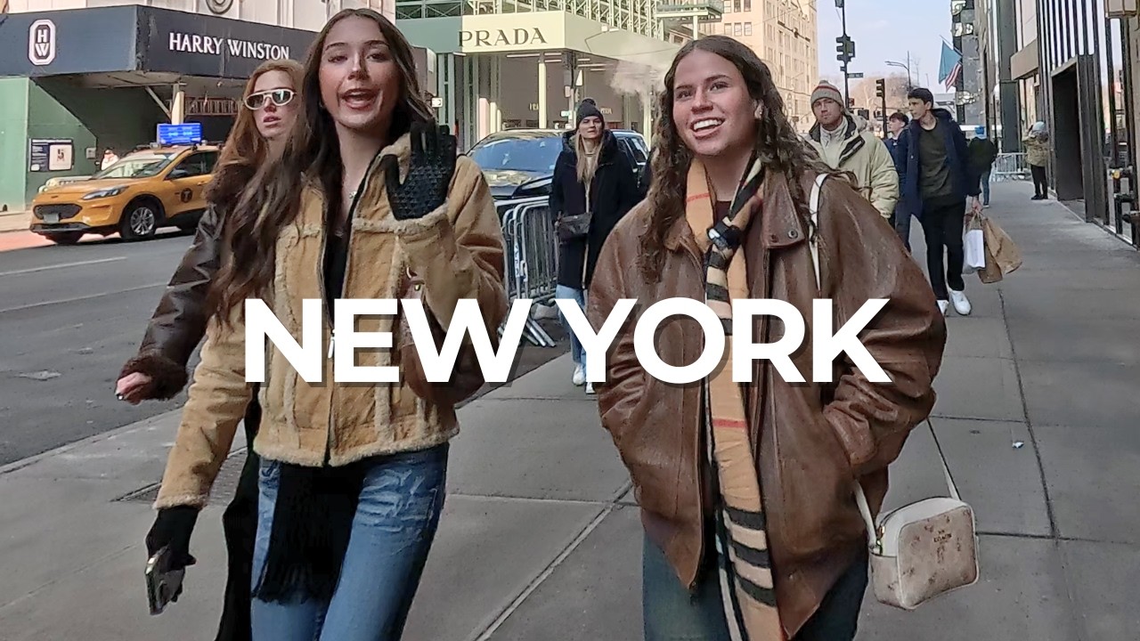 Manhattan 4K Walk Times Square Herald Square Fifth Avenue Midtown NYC