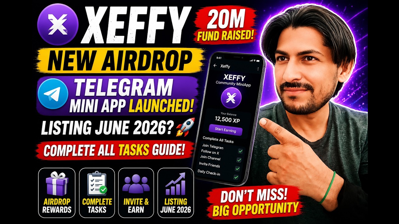 XEFFY NEW AIRDROP | Xeffy Full Overview -Telegram Bot Airdrop listing June | Xeffy Complete all task