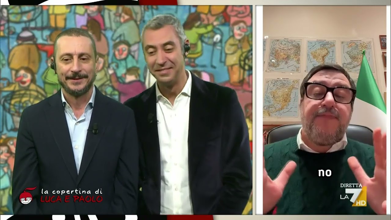 Luca e Paolo, i momenti salienti della diretta di Salvini