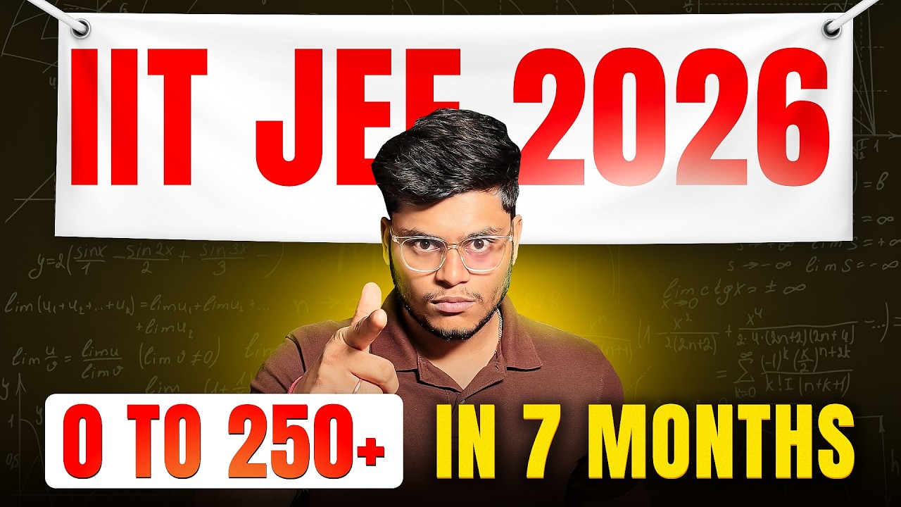JEE 2026: Your Can Crack IIT BOMBAY in 7 Months🔥| IIT JEE 2026 Strategy