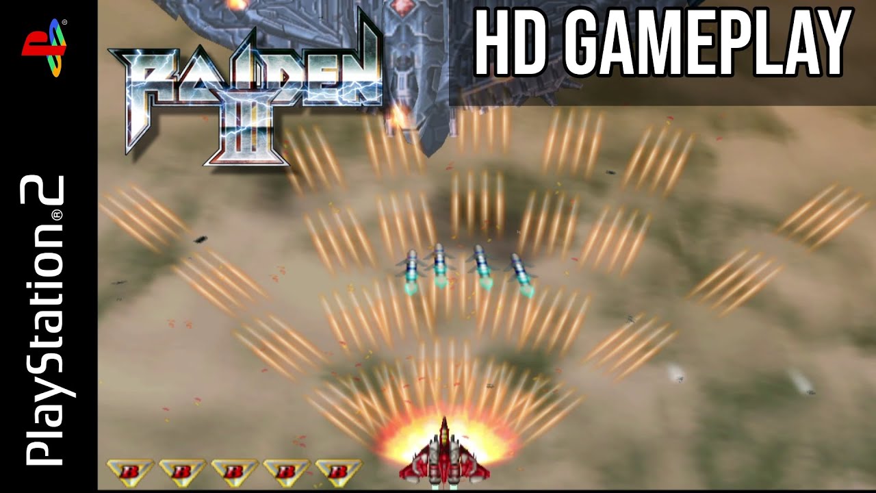 Raiden III (PS2) | HD Gameplay