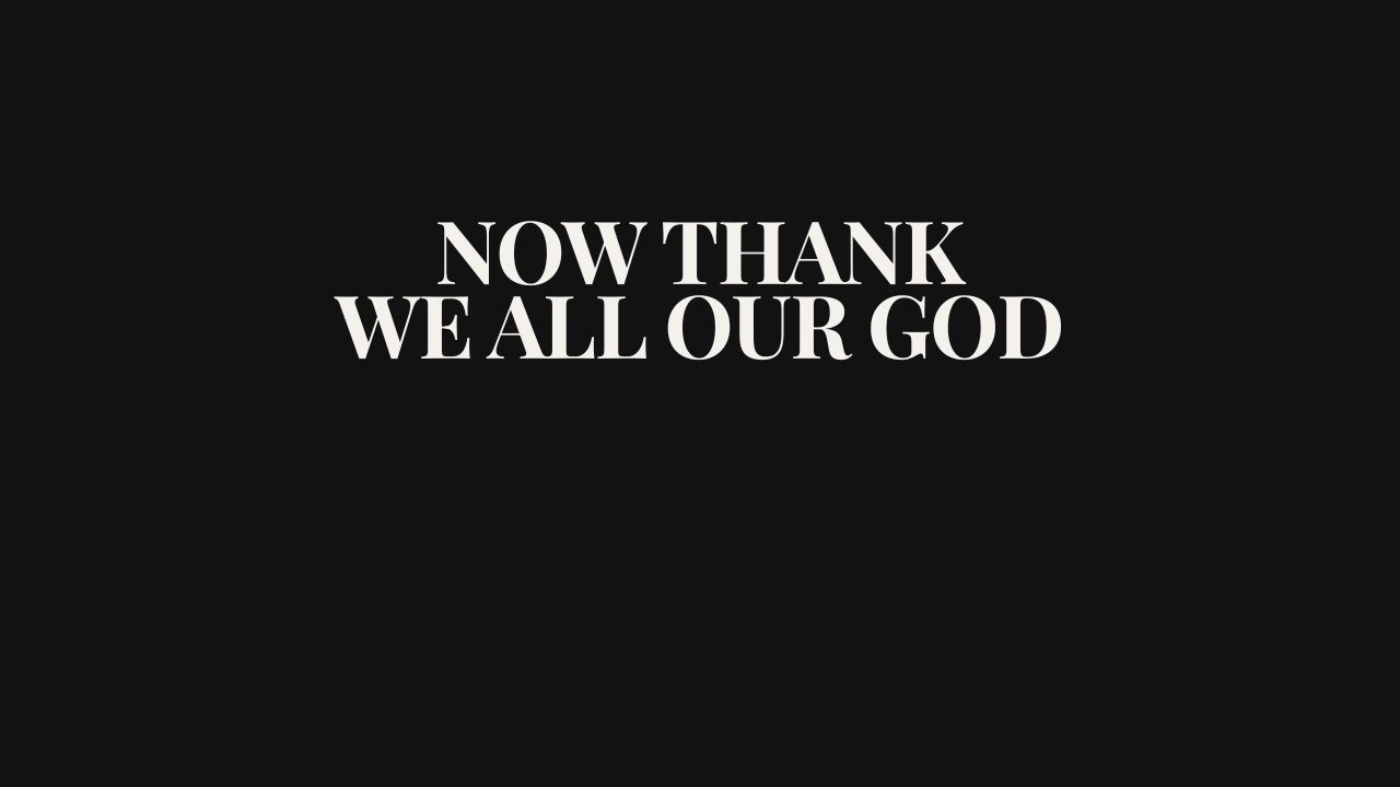 Now Thank We All Our God | Contemporary Worship Hymn