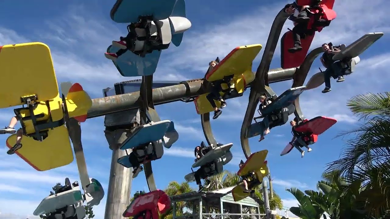 Tail Spin - Plane Ride at Dreamworld Gold Coast, Australia