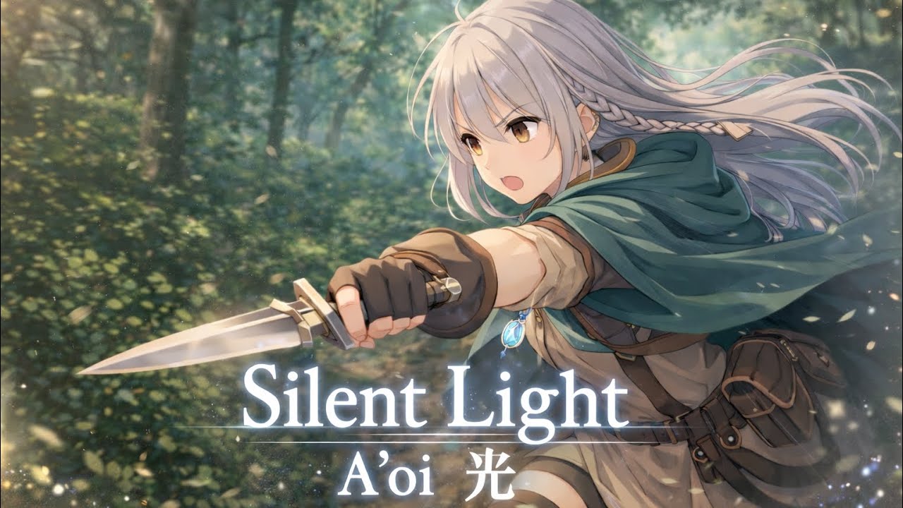 Silent Light &mdash; Soft & Calm Japanese Anime song with lyric || A&rsquo;oi 光