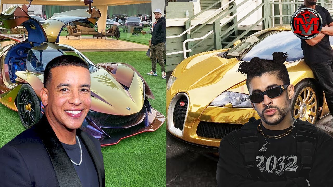 Los 8 COCHES más CAROS de ARTISTAS URBANOS latinos | Bad Bunny, Daddy Yankee, El Alfa, Karol G