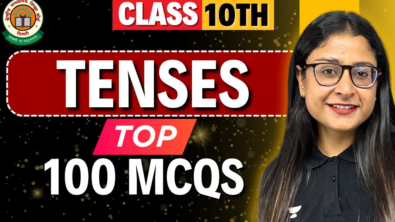Tenses - Top 100 MCQs | Boards 2025 | Class 10 English Grammar Practice | Nikita Singh #cbseclass10