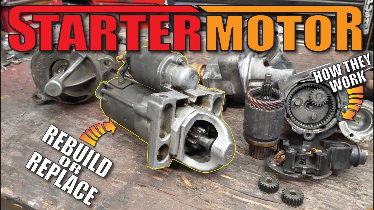 HOW to REBUILD Starter Motors and HOW they Work
