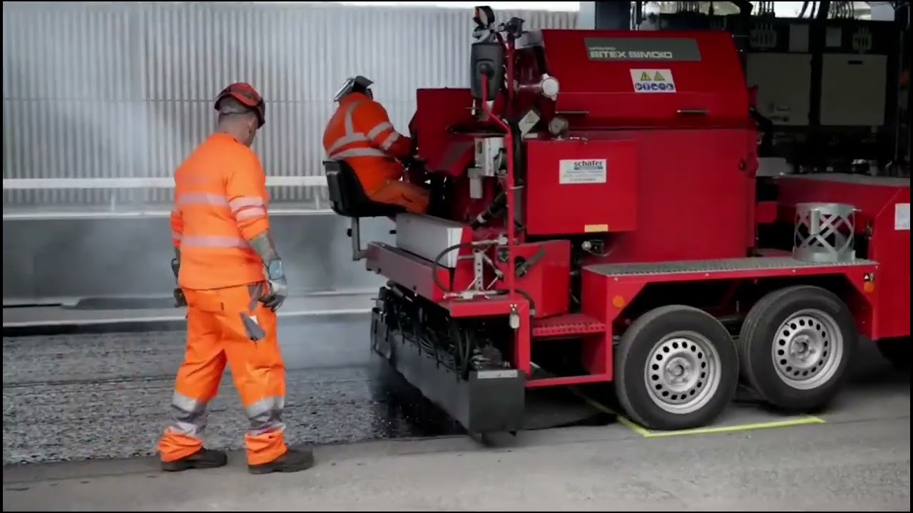 In Switzerland, they show how roadwork can be done without causing traffic jams