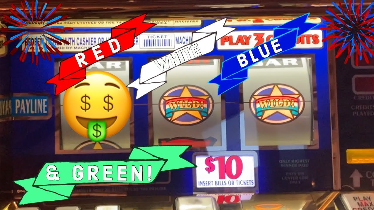 🎇JACKPOT!🎇 High Limit Red, White, Blue & Double Top Dollar