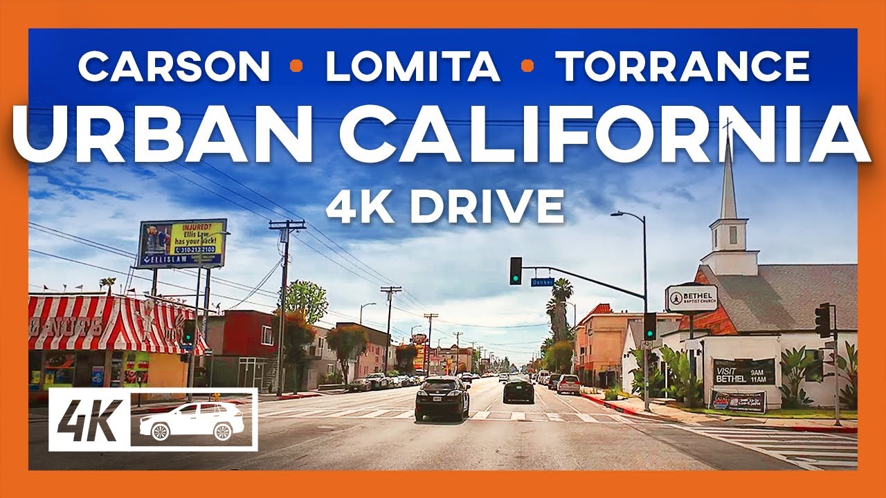 Urban SoCal 4K Drive: Carson &rarr; Lomita &rarr; Torrance