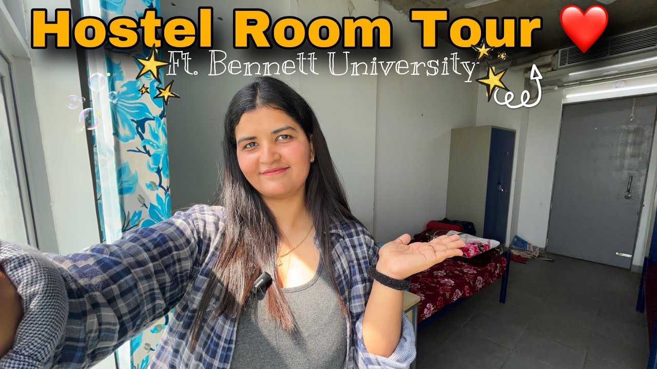 My Hostel Room Tour ❤️ Ft.Bennett University . #hostel #roomtour #bennettuniversity