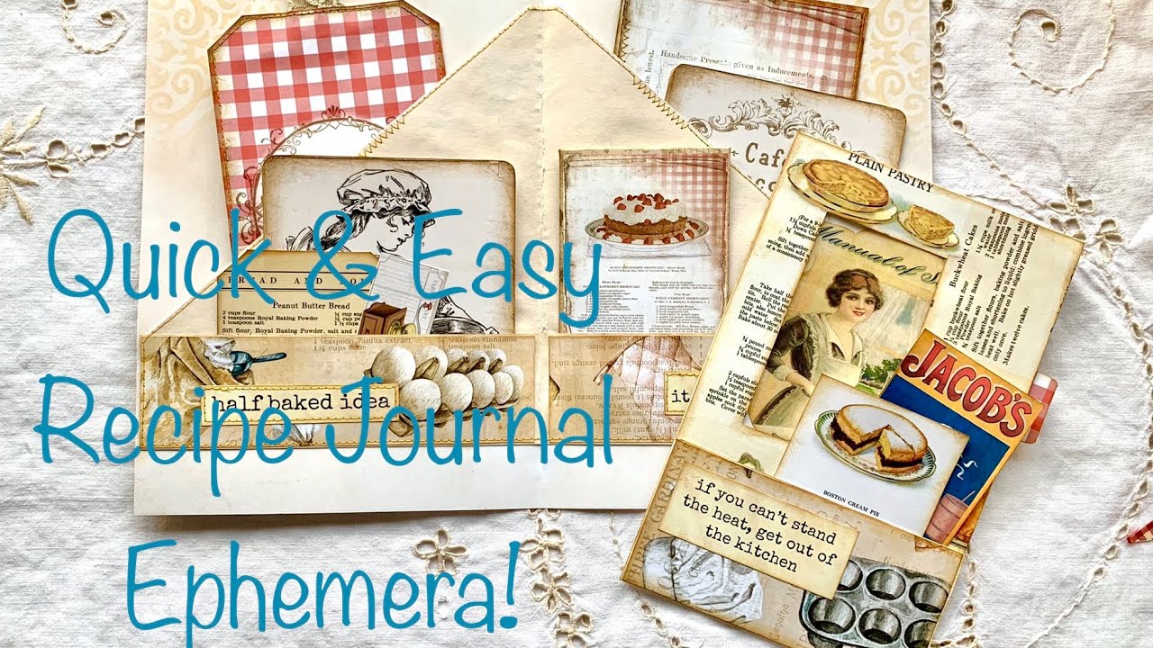 Quick & Easy Recipe Journal Ephemera!