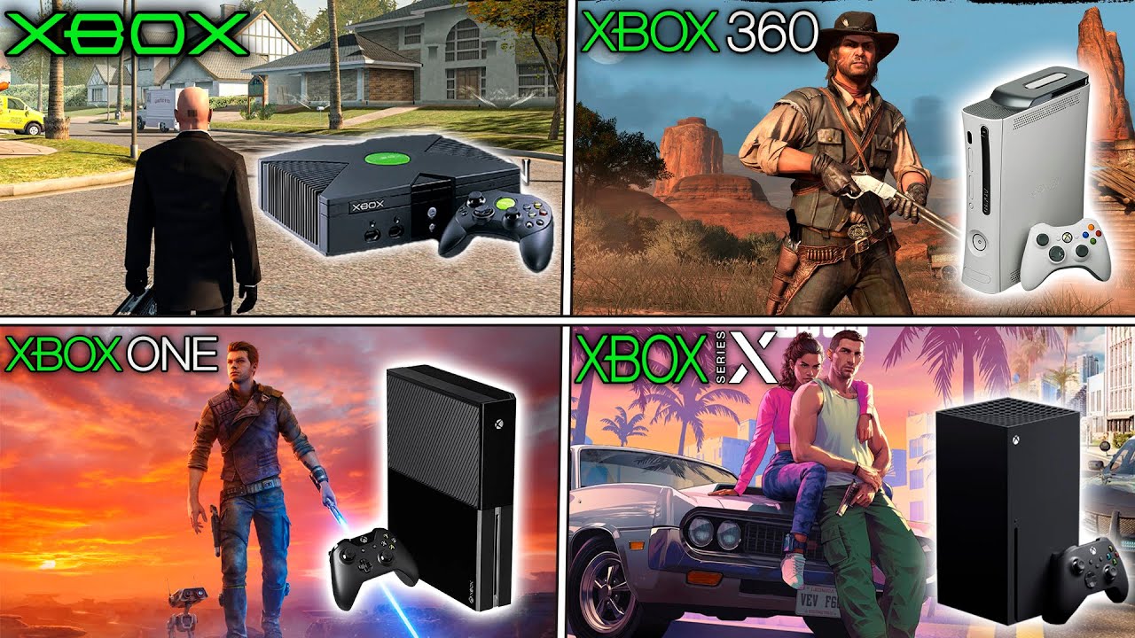 El TECHO GRÁFICO de Cada XBOX – De Xbox Clásica a Series X⚡