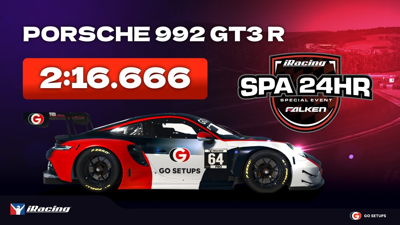 iRacing | Porsche 911 GT3 R (992) - SPA 24HRS | Special Event | Hotlap