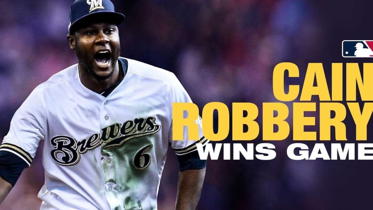 Cain's game-ending HR robbery ends Opening Day