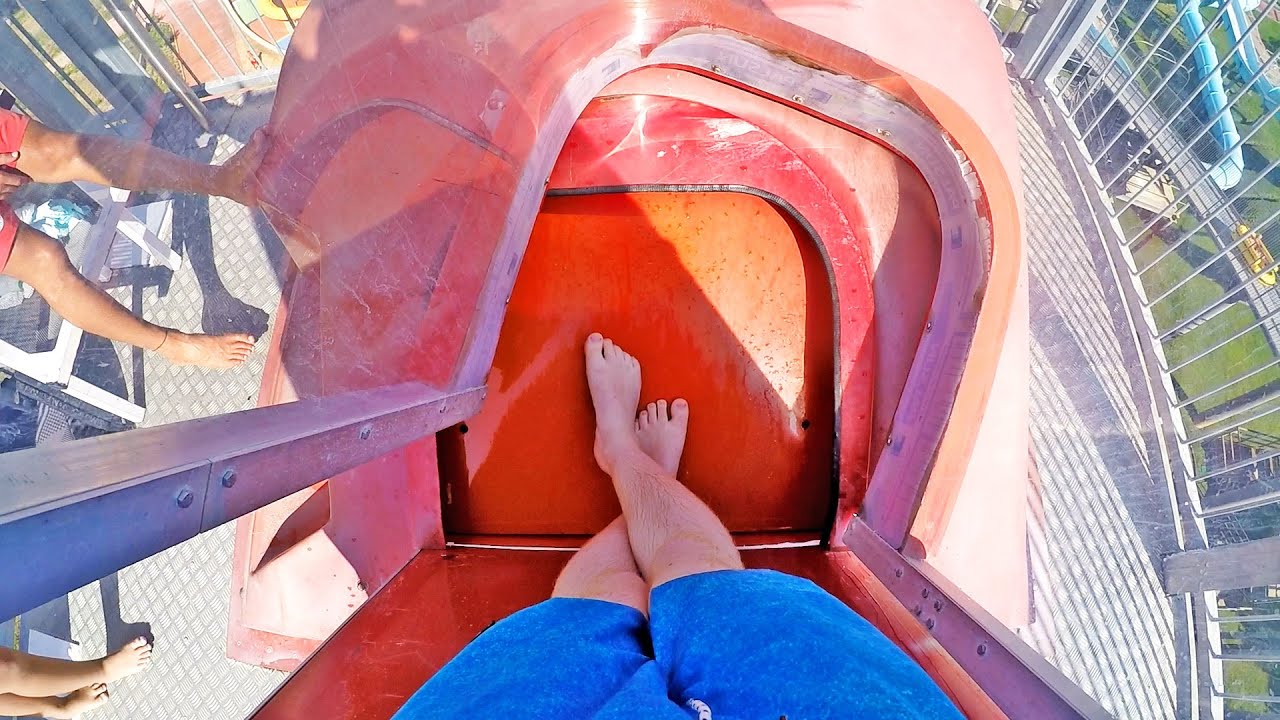 Aqua Rocket Trapdoor Waterslide at Aquadiver Water Park