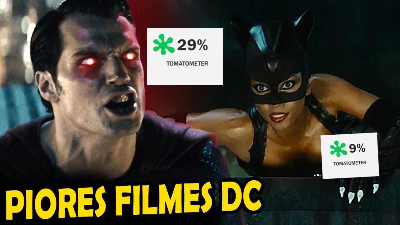 Os PIORES FILMES da DC COMICS de acordo COM A CRÍTICA