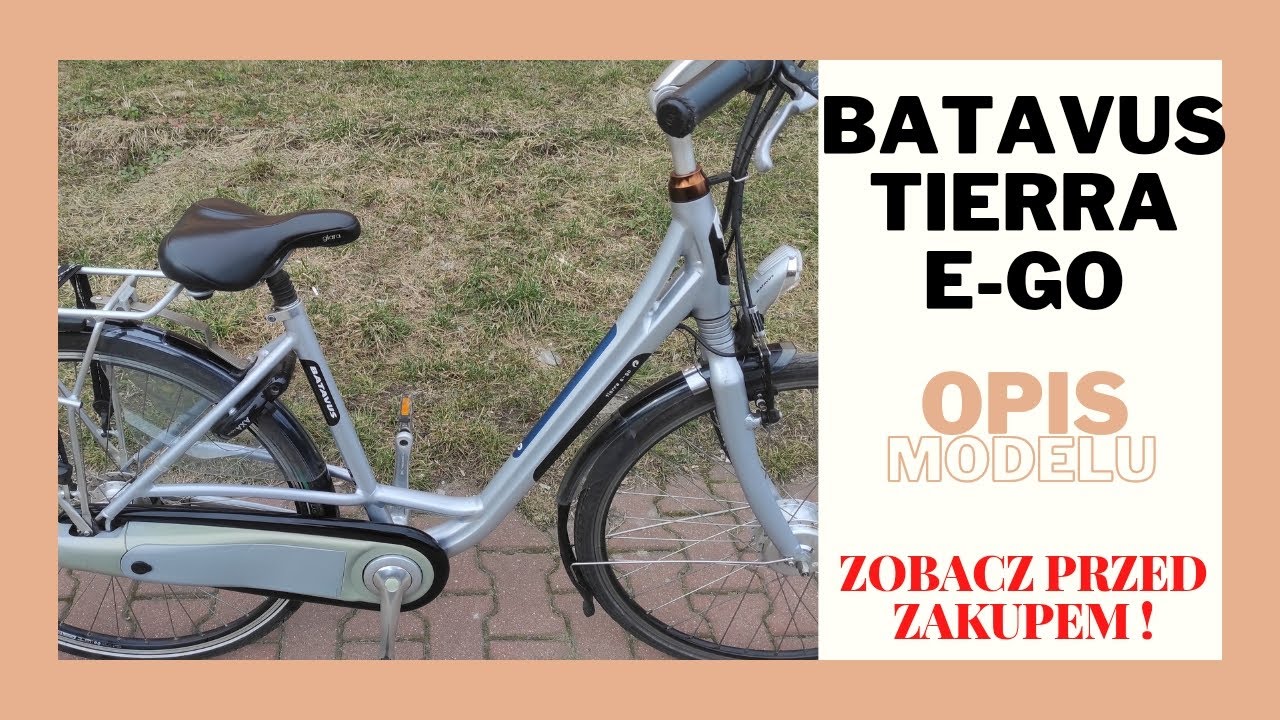 NAJFAJNIEJSZY rower elektryczny BATAVUS TIERRA (FUEGO) E-GO 36v z baterią w osłonie łańcucha!