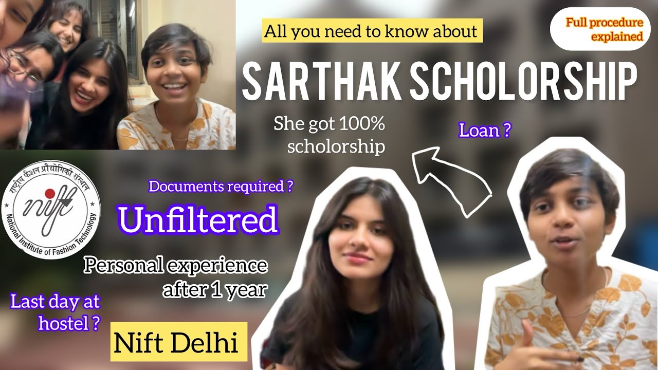 *Unfiltered*NIFT DELHI Sarthak Scholorship full explaination💯|#niftdelhi #college